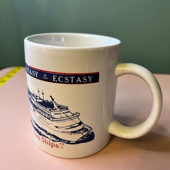 Carnival Cruise Lines Retired Ecstasy Ship Coffee Cupβ"Last Cruise Nov.β2022" - Picture 14 of 15
